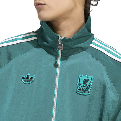 ADIDAS Liverpool FC Terrace Icons Half-Zip เสื้อแจ็คเก็ตผู้ชาย