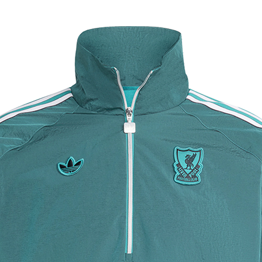 ADIDAS Liverpool FC Terrace Icons Half-Zip เสื้อแจ็คเก็ตผู้ชาย