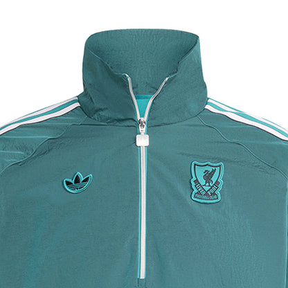 ADIDAS Liverpool FC Terrace Icons Half-Zip เสื้อแจ็คเก็ตผู้ชาย