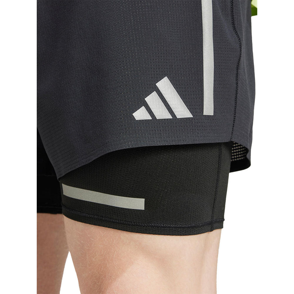 ADIDAS Ultimate Running Reflective 2-in-1 Men's Running Shorts