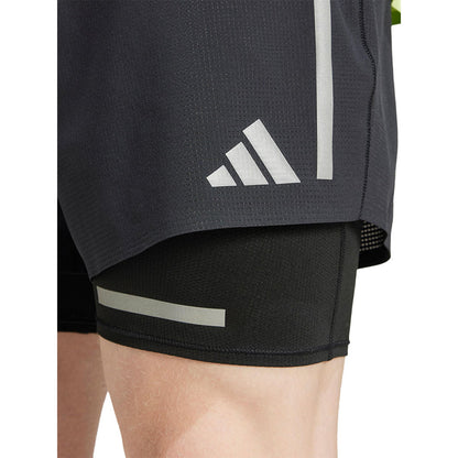 ADIDAS Ultimate Running Reflective 2-in-1 Men's Running Shorts