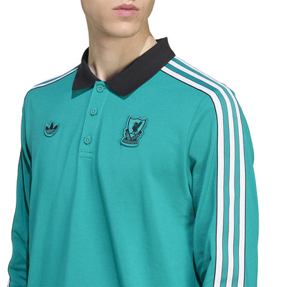 ADIDAS Liverpool FC Terrace Icons Long Sleeve เสื้อโปโลผู้ชาย