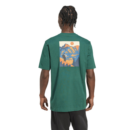 ADIDAS Doodle Hunt Hike Graphic เสื้อยืดผู้ชาย