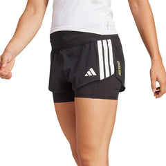 ADIDAS Adizero Running 2-in-1 Gel Pocket Women's Running Shorts