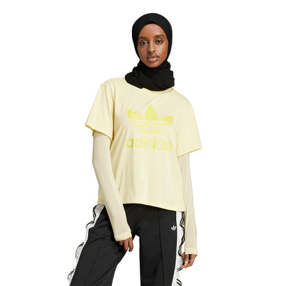 ADIDAS ORIGINALS Adicolor Trefoil Boxy เสื้อยืดผู้หญิง