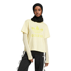 ADIDAS ORIGINALS Adicolor Trefoil Boxy เสื้อยืดผู้หญิง