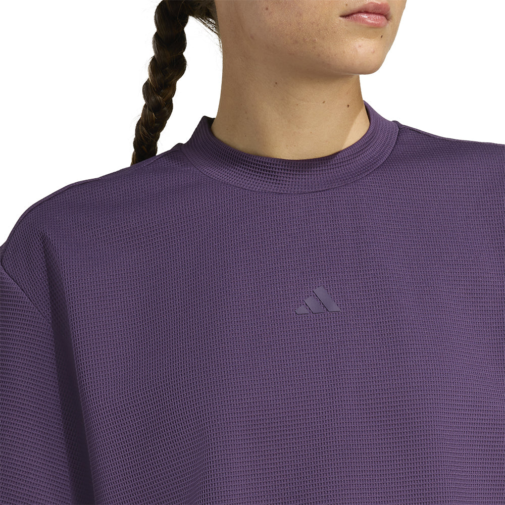 ADIDAS Yoga Motion Waffle Women's Training T-Shirt