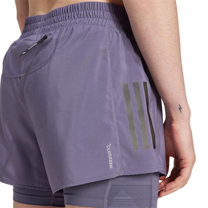 ADIDAS Own the Run Climacool 2-in-1  Women's Running Shorts