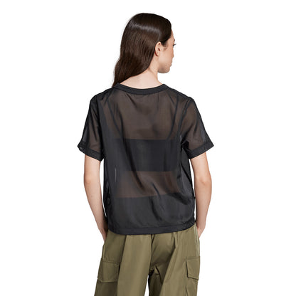 ADIDAS ORIGINALS Adicolor Sheer 3-Stripes เสื้อยืดผู้หญิง