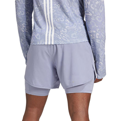 ADIDAS Own The Run 3-Stripes 2-in-1 Men's Running Shorts