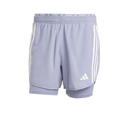 ADIDAS Own The Run 3-Stripes 2-in-1 Men's Running Shorts