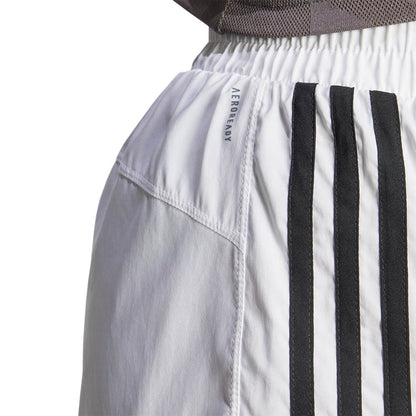 ADIDAS Pacer Training 3-Stripes Woven High-Rise กางเกงออกกำลังกายขาสั้นผู้หญิง
