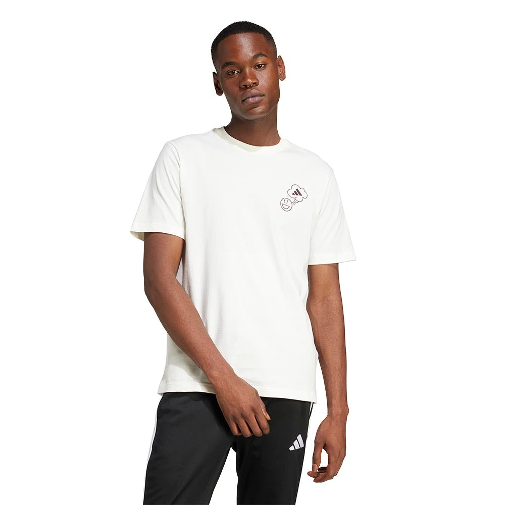 ADIDAS Lounge Verbiage Circle Graphic Men's T-Shirt