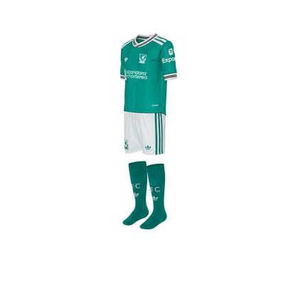 ADIDAS ชุดเซ็ตเสื้อแข่งเด็กทีมลิเวอร์พูล ชุดที่สาม ฤดูกาล 2025/26
