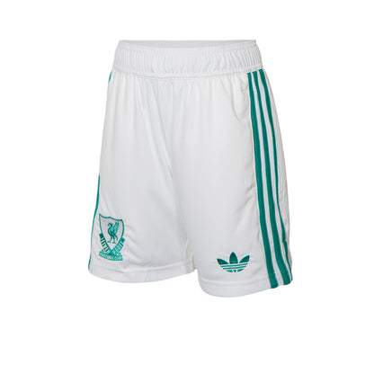 ADIDAS กางเกงฟุตบอลขาสั้นเด็กทีมลิเวอร์พูล ชุดที่สาม ฤดูกาล 2025/26