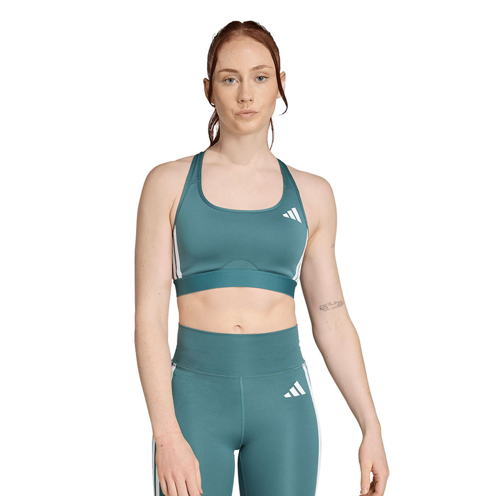 ADIDAS Powerreact Train Medium-Support 3-Stripes Women's Sports Bra - Supersports Thailand Supersports Thailand