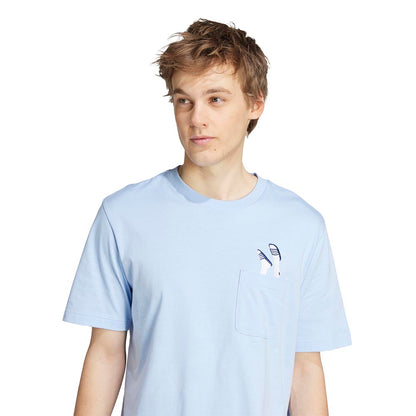 ADIDAS Lounge Slides Graphic Pocket Men's T-Shirt