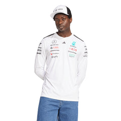 ADIDAS เสื้อแข่งรถแขนยาวผู้ชายทีม Mercedes - AMG Petronas Formula One