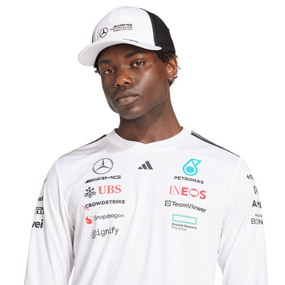 ADIDAS เสื้อแข่งรถแขนยาวผู้ชายทีม Mercedes - AMG Petronas Formula One