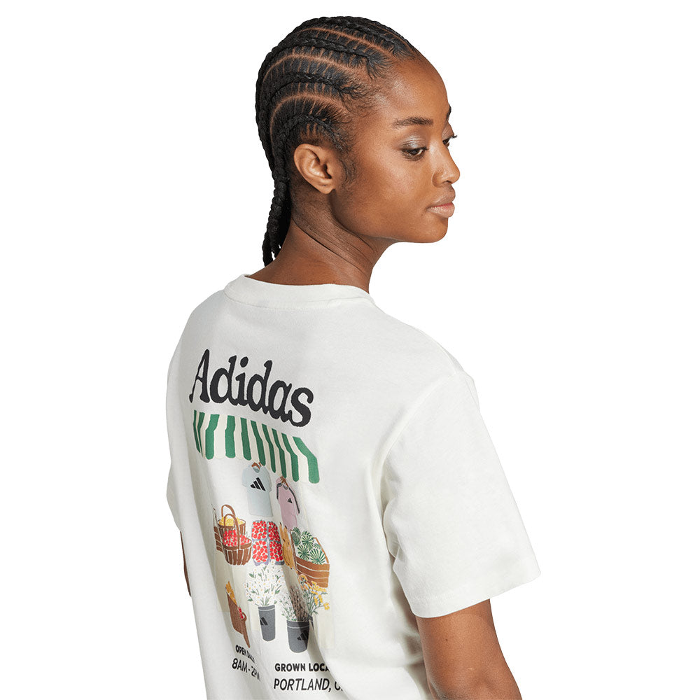 ADIDAS Farmers Market Graphic เสื้อยืดผู้หญิง