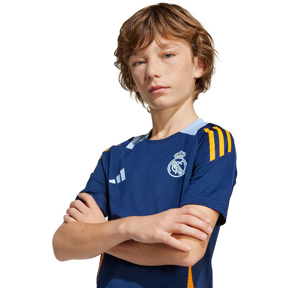 ADIDAS เสื้อแข่งเด็กทีมเรอัล มาดริด Tiro Competition ชุดฝึกซ้อม ฤดูกาล 2024