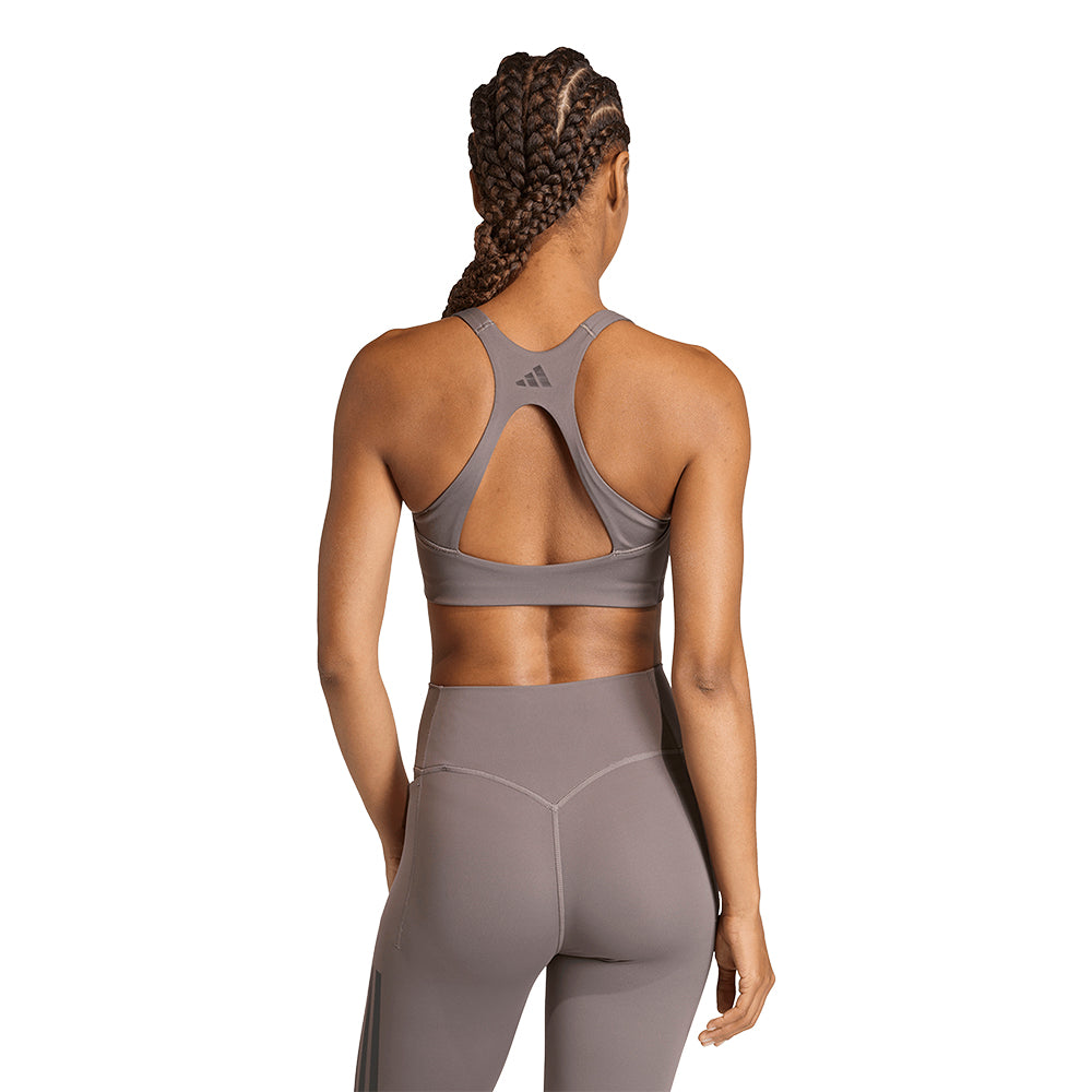 ADIDAS Optime Workout 3-Stripes Medium Support Women's Sports Bra - Supersports Thailand