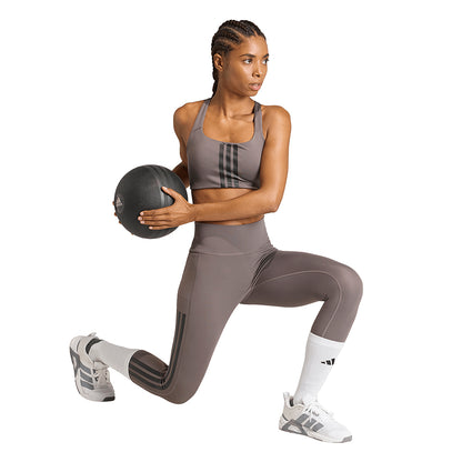 ADIDAS Optime Workout 3-Stripes Medium Support Women's Sports Bra - Supersports Thailand