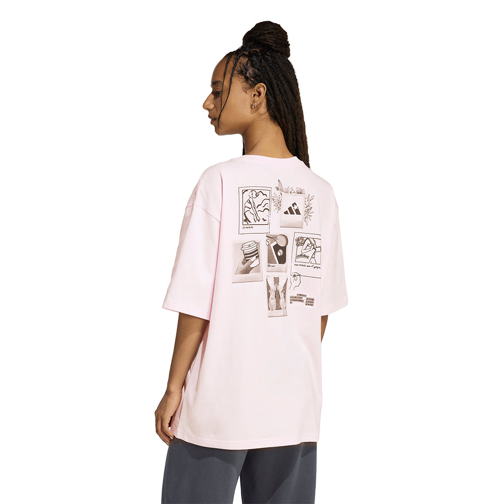 ADIDAS Mini Embroidery Oversized Graphic Women's T-Shirt - Supersports Thailand Supersports Thailand