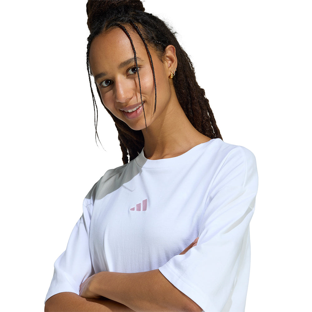 ADIDAS Mini Embroidery Oversized Graphic Women's T-Shirt - Supersports Thailand Supersports Thailand