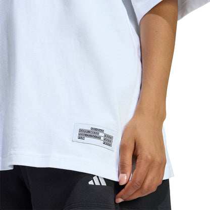 ADIDAS Mini Embroidery Oversized Graphic Women's T-Shirt - Supersports Thailand