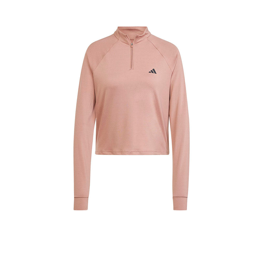 ADIDAS Train Essentials Minimal Branding 1/4-Zip Women's Training T-Shirt - Supersports Thailand Supersports Thailand