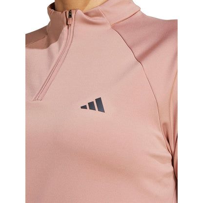 ADIDAS Train Essentials Minimal Branding 1/4-Zip Women's Training T-Shirt - Supersports Thailand