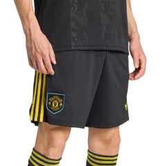 ADIDAS กางเกงฟุตบอลผู้ชายทีมแมนเชสเตอร์ ยูไนเต็ด ชุดที่สาม ฤดูกาล 2025/26