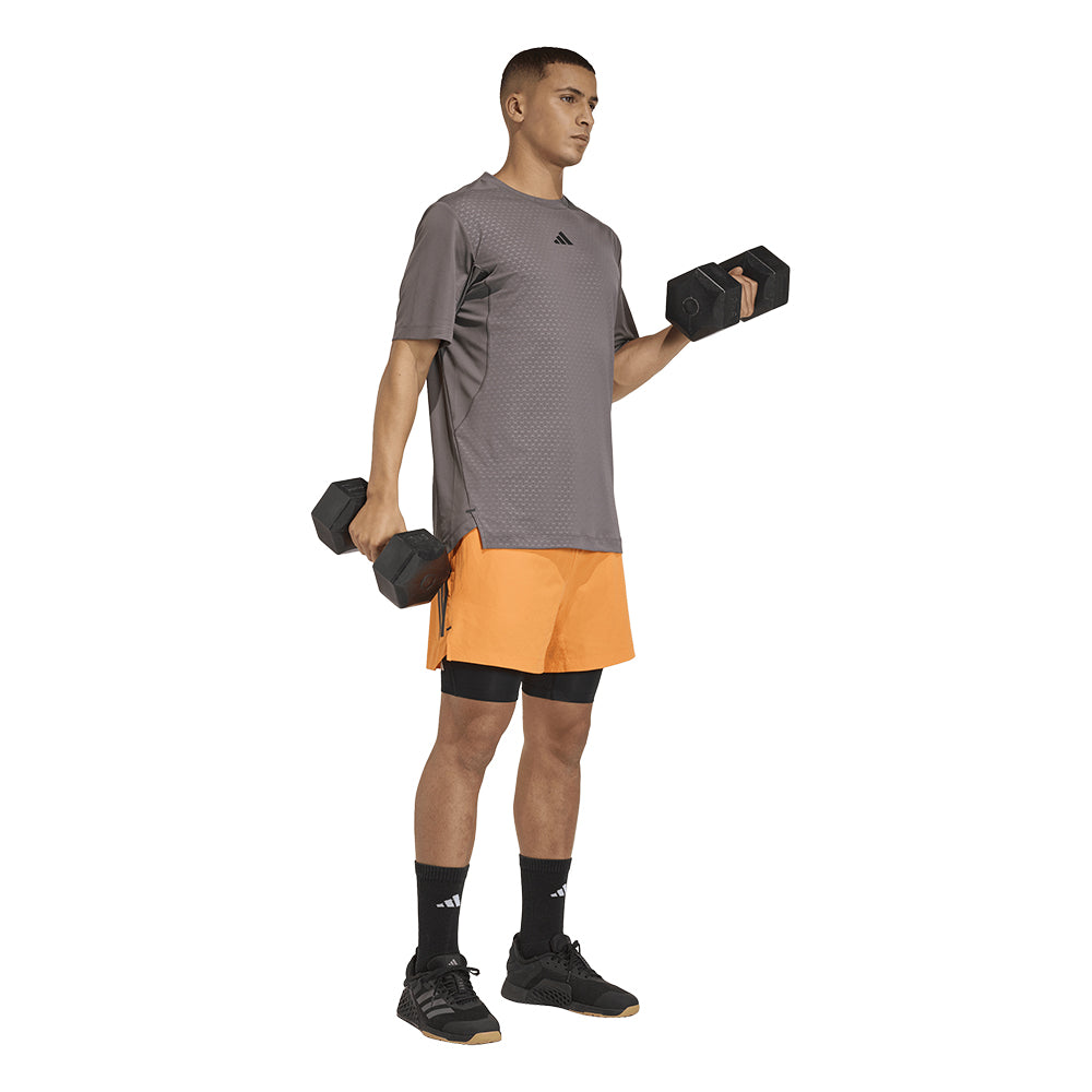 ADIDAS D4T PrimeLift 3 Stripes Men's Training T-Shirt - Supersports Thailand