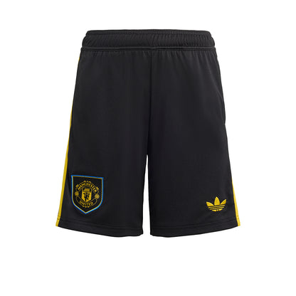 ADIDAS กางเกงฟุตบอลเด็กทีมแมนเชสเตอร์ ยูไนเต็ด ชุดที่สาม ฤดูกาล 2025/26