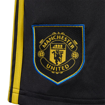 ADIDAS กางเกงฟุตบอลเด็กทีมแมนเชสเตอร์ ยูไนเต็ด ชุดที่สาม ฤดูกาล 2025/26