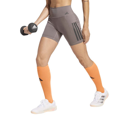 ADIDAS Optime Workout 3-Stripes Women's Training Shorts - Supersports Thailand