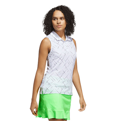 ADIDAS Ultimate365 Printed Sleeveless Women's Golf Polo Shirt