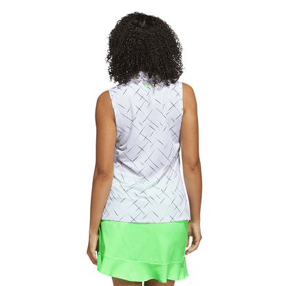 ADIDAS Ultimate365 Printed Sleeveless Women's Golf Polo Shirt