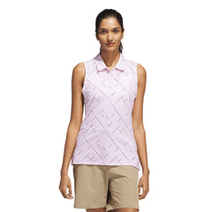 ADIDAS Ultimate365 Printed Sleeveless เสื้อโปโลกอล์ฟผู้หญิง