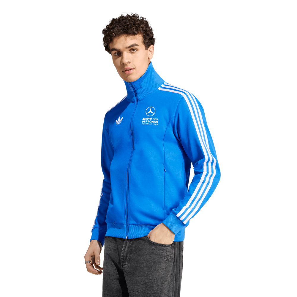 ADIDAS Mercedes - AMG Petronas Formula 1 Team Blue Wonder เสื้อแจ็คเก็ตผู้ชาย Supersports Thailand