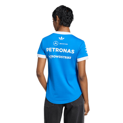ADIDAS เสื้อแข่งรถผู้หญิงทีม Mercedes - AMG Petronas Formula 1 Team Blue Wonder