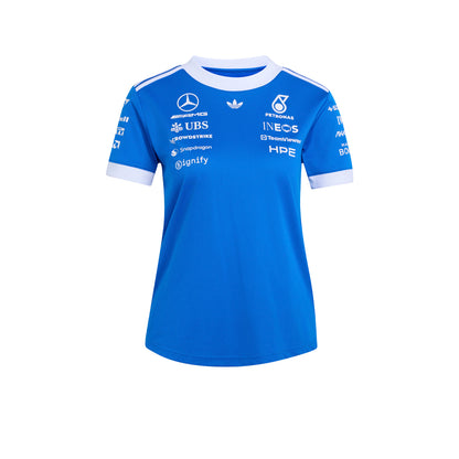 ADIDAS เสื้อแข่งรถผู้หญิงทีม Mercedes - AMG Petronas Formula 1 Team Blue Wonder