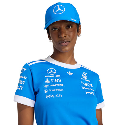 ADIDAS เสื้อแข่งรถผู้หญิงทีม Mercedes - AMG Petronas Formula 1 Team Blue Wonder