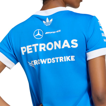ADIDAS เสื้อแข่งรถผู้หญิงทีม Mercedes - AMG Petronas Formula 1 Team Blue Wonder
