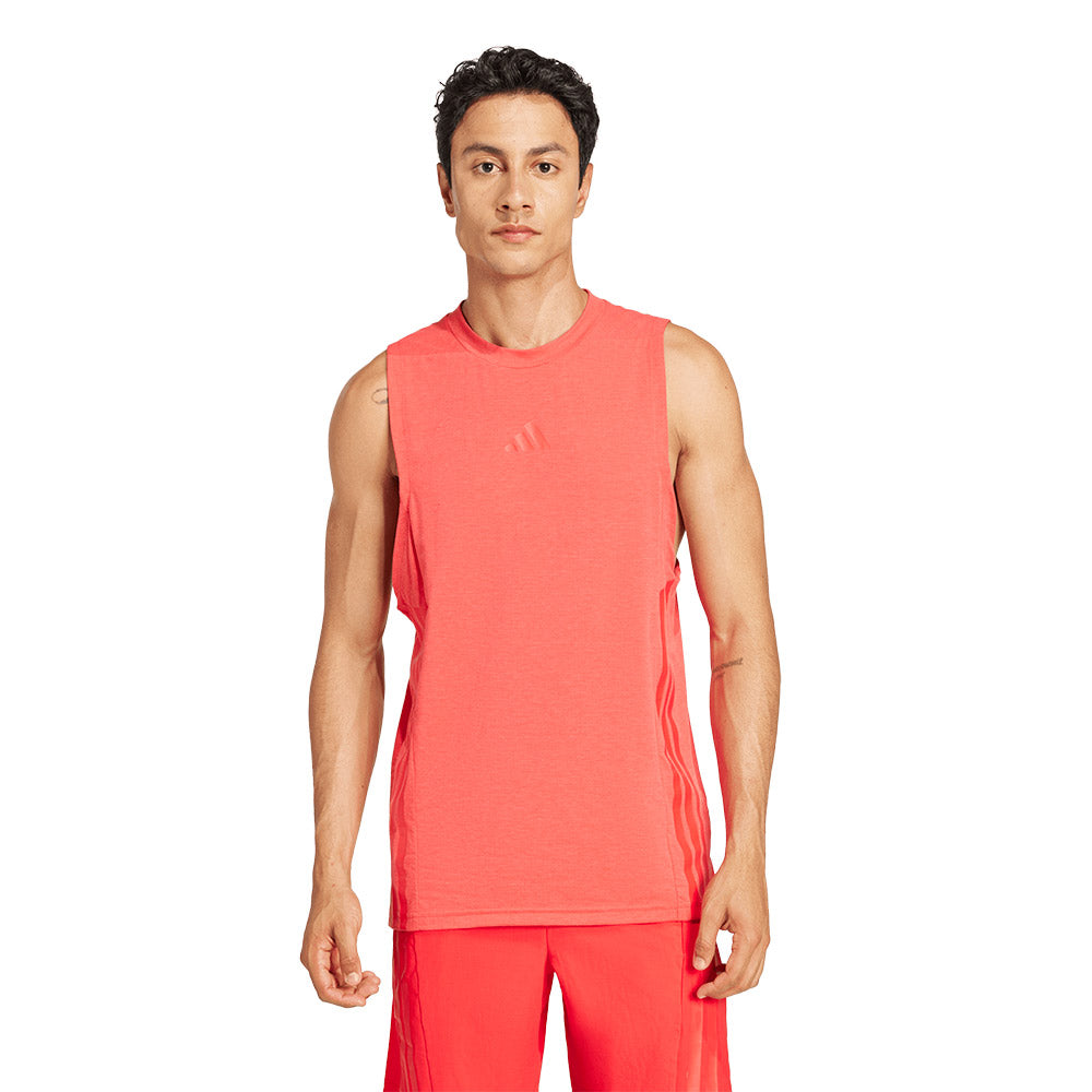 ADIDAS Designed-for-Training 3-Stripes เสื้อกล้ามออกกำลังกายผู้ชาย