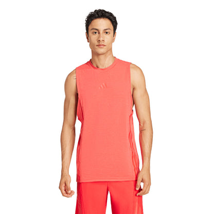 ADIDAS Designed-for-Training 3-Stripes เสื้อกล้ามออกกำลังกายผู้ชาย