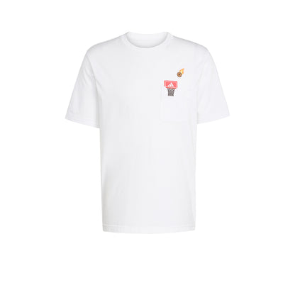 ADIDAS Mini Embroidery Basketball Graphic Men's T-Shirt - Supersports Thailand