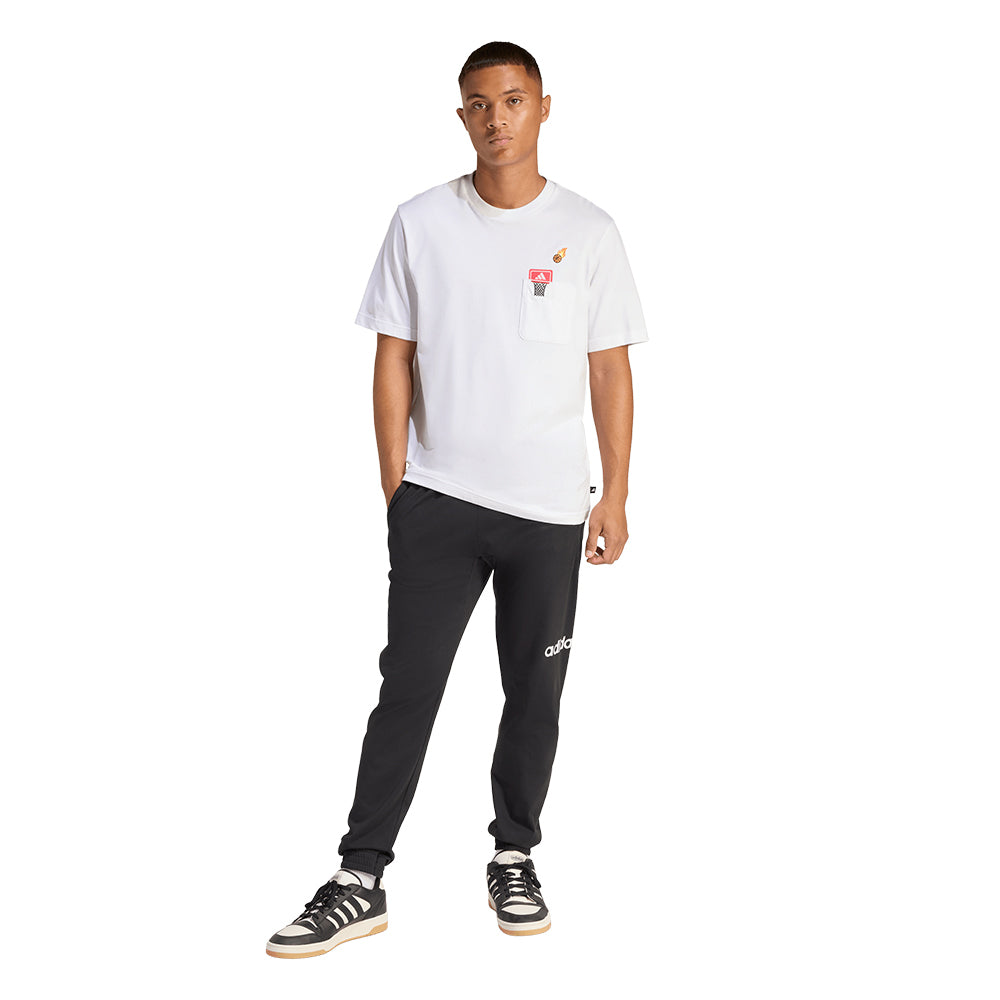 ADIDAS Mini Embroidery Basketball Graphic Men's T-Shirt - Supersports Thailand Supersports Thailand