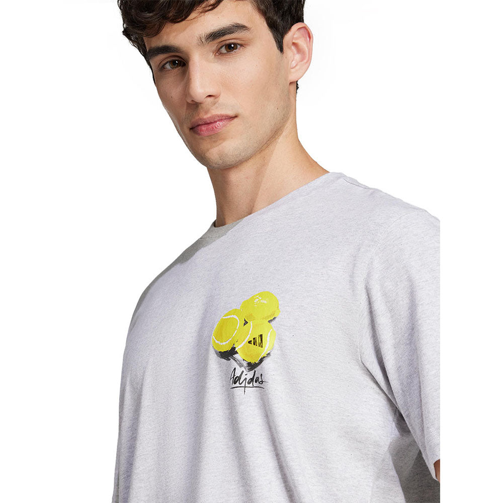 ADIDAS Lounge Still Life Lemons Graphic เสื้อยืดผู้ชาย